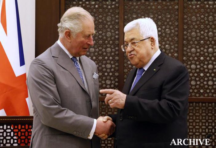 President Abbas checks the health condition of Prince Charles