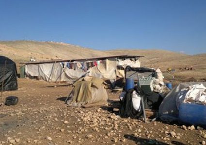 The Israeli forces demolish a residence in north Tubas