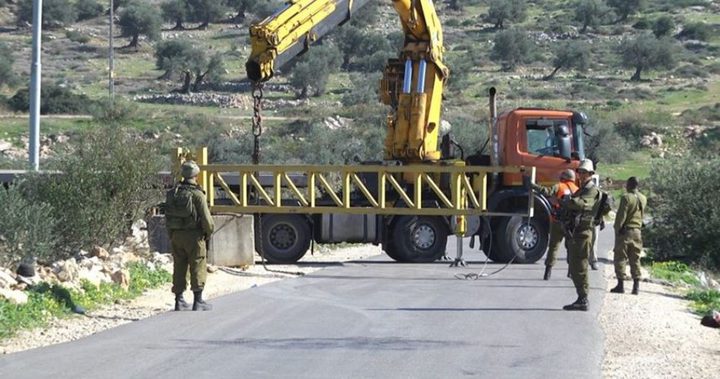 The occupation demolishes an under construction house