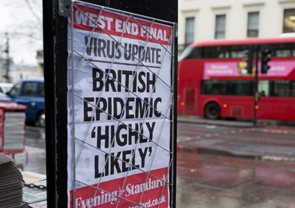 UK coronavirus deaths rise more than 25% percent in one day