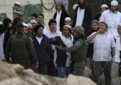 Israeli settlers attack a Palestinian family in Hebron
