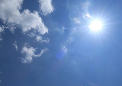 Weather: Temperature 2°C above the annual average