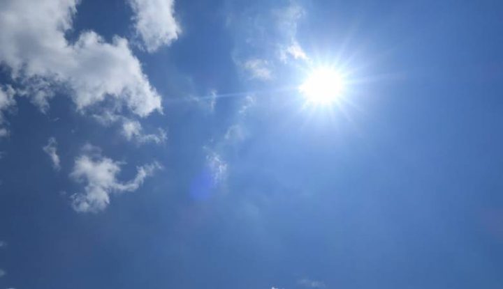 Weather: Temperature 2°C above the annual average