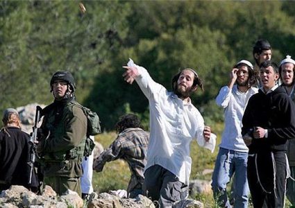 Jewish settlers attack a Palestinian village south of Hebron