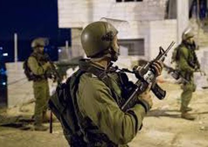 Ten Palestinians detained during West Bank Israeli forces raids