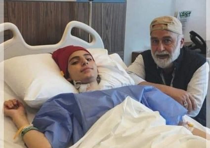 Palestinian high school student Mariam Abu Matar studied for her final exams while she was in hospital and got 81%