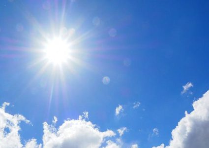 Rise in temperature, hot summer atmosphere