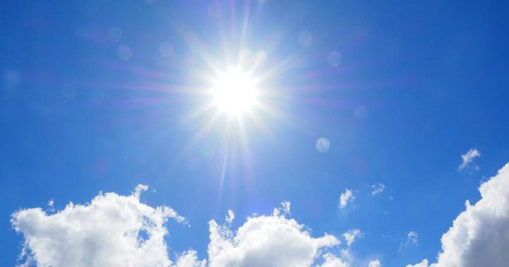 Rise in temperature, hot summer atmosphere