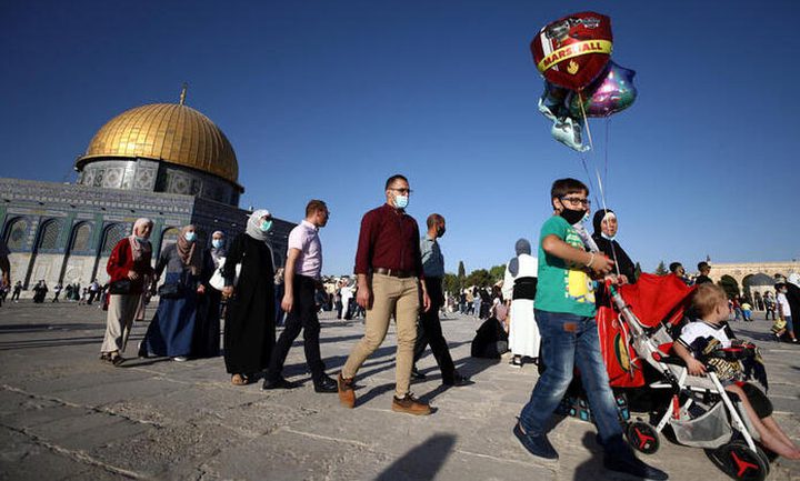 Palestinians celebrate  Eid al-Adha, amid the coronavirus