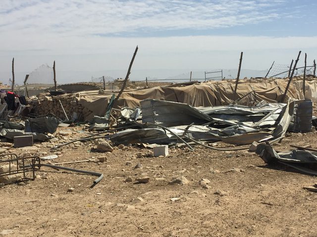 Animal sheds destroyed in the south of the West Bank