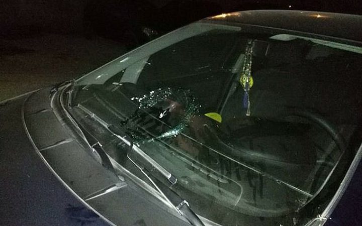 Settlers stone Palestinian vehicle causing injuries to the driver