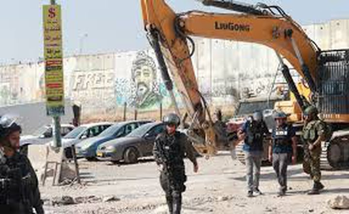 Israeli forces demolish brick house, water well