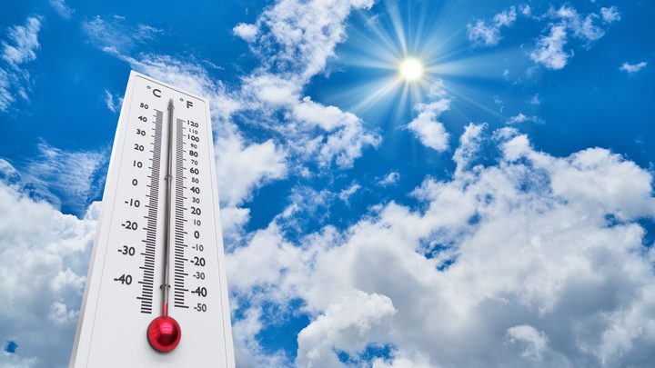 temperature above average, hot Weather today