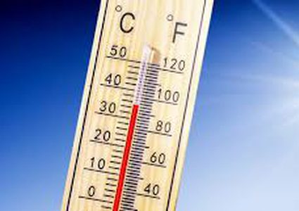 Today's weather: a very high temperature recorded