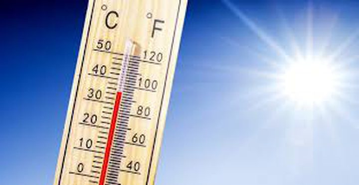 Today's weather: a very high temperature recorded