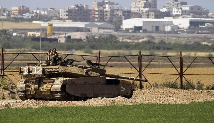 Israeli military vehicles infiltrate and raze lands near  Gaza borders