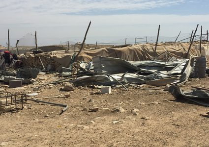 IOF  demolish animal sheds, a tent in Bethlehem
