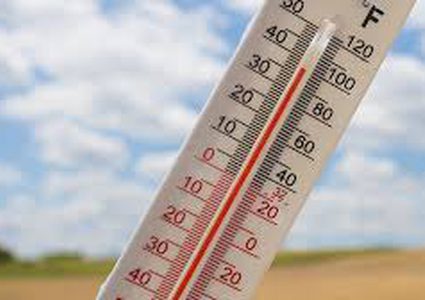 Temperature down today and the heatwave expected to  returns