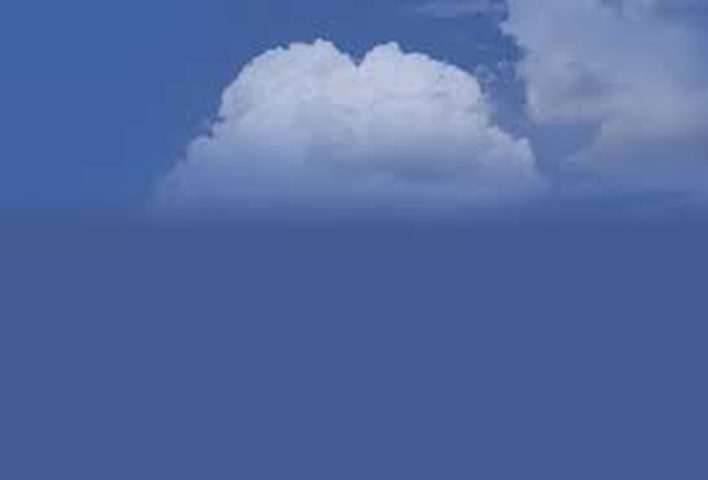 Partly cloudy with a drop in temperature