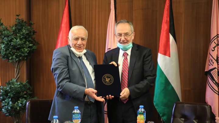 An-Najah National University signs a joint cooperation agreement with  the Council for Innovation and Excellence