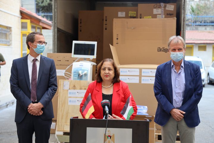 Germany supports the Palestinian health system with ventilators