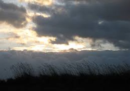 Partially cloudy skies, warm conditions today