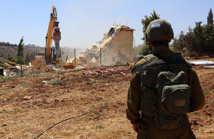Israeli army demolishes Palestinian-owned house