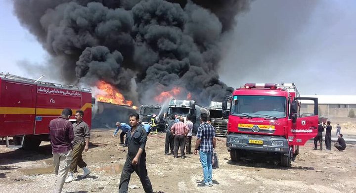 Iran: Explosion and huge blaze in a chemical factory