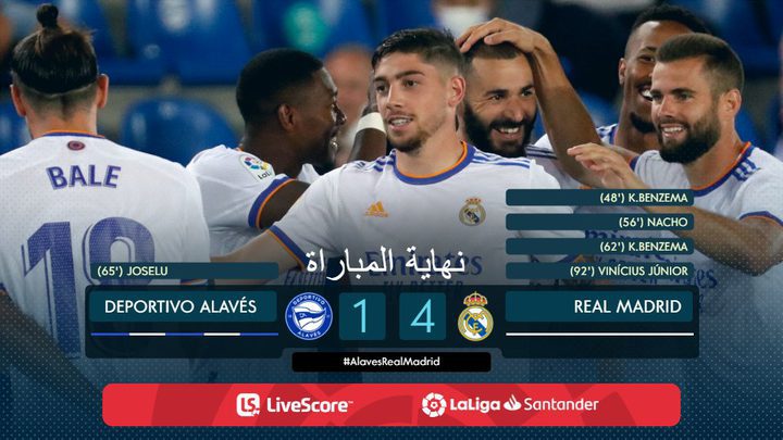 Real Madrid opens La Liga with four over Alaves